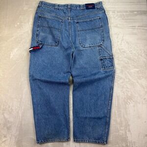 Vintage Tommy Hilfiger Carpenter Jeans Mens 42x32(Fit 40x32)Y2K 90s Baggy Skater